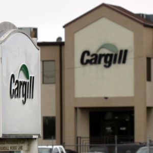 FILE - In this Aug. 4, 2011 file photo, signs are displayed at the Cargill turkey processing plant in Springdale, Ark. American businesses have begun imagining ways to capitalize on last weeks announcement that the United States will restore diplomatic ties with Cuba and ease curbs on trade with one of the last surviving communist regimes.  Cargill aims to sell more corn and soybeans.  (AP Photo/Danny Johnston, File)