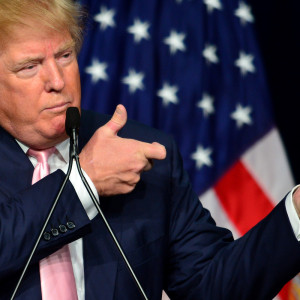 DORAL, FL - OCTOBER 23:  Republican presidential candidate Donald J. Trump attends a campaigns rally In Florida at the Trump National Doral on October 23, 2015 in Doral, Florida. Trump leads most polls in the race for the Republican presidential nomination.  (Photo by Johnny Louis/FilmMagic)