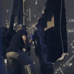 Police forensic investigators work at the crime scene of a mass shooting at the Pulse gay night club in Orlando, Florida, U.S. June 12, 2016.   REUTERS/Jim Young