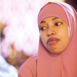 Fardoso Mohamed talks Monday, March 20, 2017, in Moorhead about how another customer harassed her and shouted at her to remove her hijab when she went grocery shopping Saturday.
Michael Vosburg / Forum Photo Editor